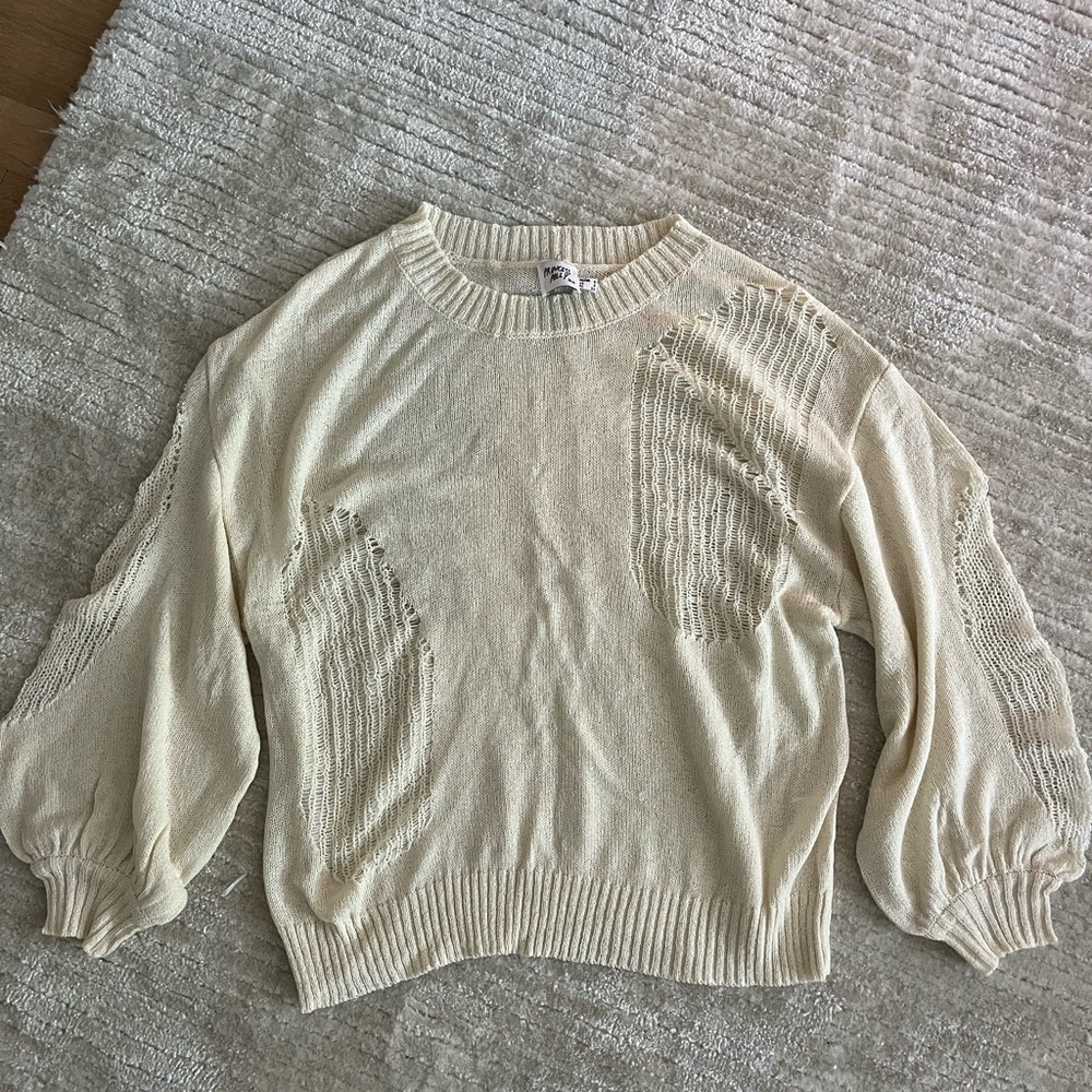Princess Polly Elegant Cream Sweater
